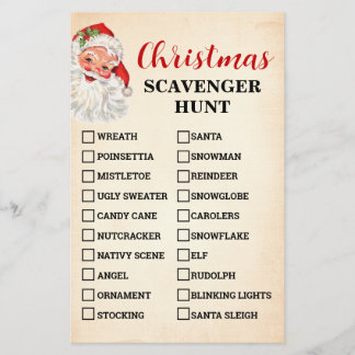 Weihnachtsfeiertag Jagd Weihnachtsspielkarte Flyer
