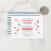 Weihnachtsfeiertag Jährlicher Familienfavorit Mitteilungskarte (Vorderseite/Rückseite Beispiel)