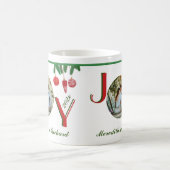 Weihnachtsfeiertag JOBS Geschenk Foto Name Jahr Kaffeetasse (Mittel)