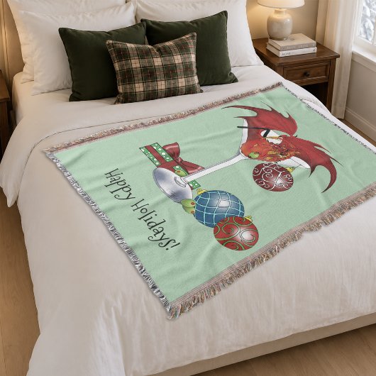 Weihnachtsfeiertag Joy Dragon Decke