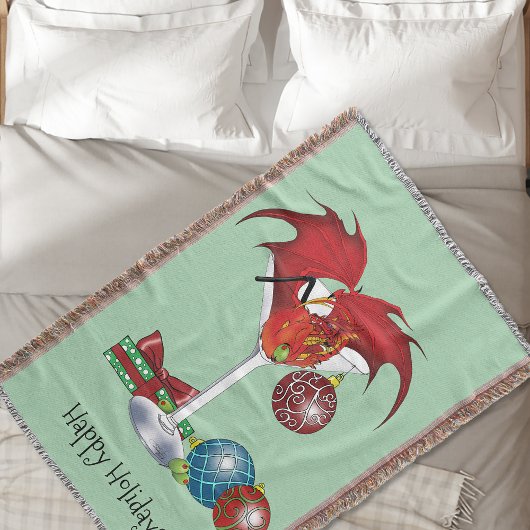 Weihnachtsfeiertag Joy Dragon Decke