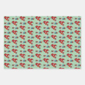 Weihnachtsfeiertag Joy Dragon Geschenkpapier Set (Vorderseite 2)