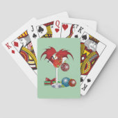 Weihnachtsfeiertag Joy Dragon Spielkarten (Rückseite)