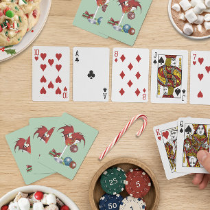 Weihnachtsfeiertag Joy Dragon Spielkarten