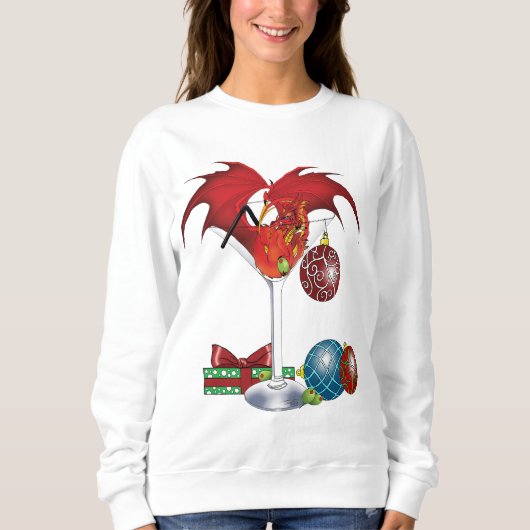 Weihnachtsfeiertag Joy Dragon Sweatshirt (Vorderseite)