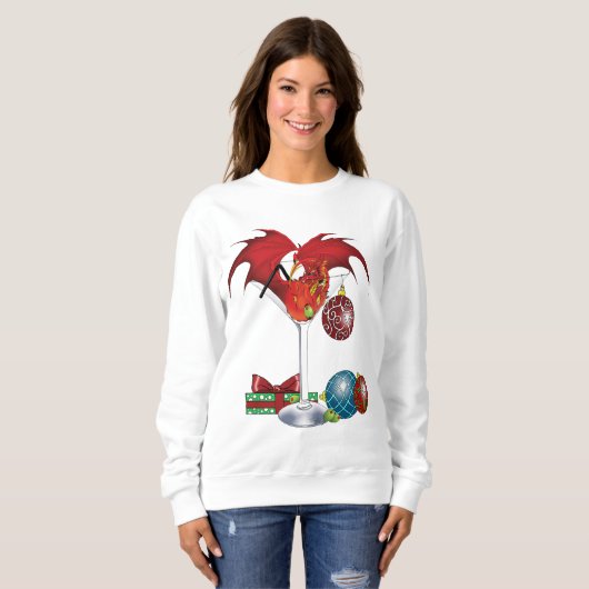 Weihnachtsfeiertag Joy Dragon Sweatshirt (Vorne ganz)