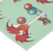 Weihnachtsfeiertag Joy Dragon Tischdecke (Schrägansicht)