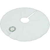 Weihnachtsfeiertag "Joy" Family Monogram Polyester Weihnachtsbaumdecke (Schrägansicht)