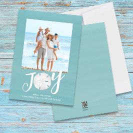 Weihnachtsfeiertag Joy Foto Simple Trendy Beach Feiertagskarte