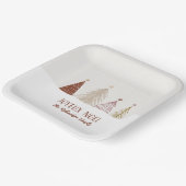 Weihnachtsfeiertag Joyeux Weihnachten Party Chic Pappteller (Gewinkelt)