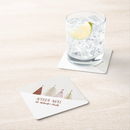 Weihnachtsfeiertag Joyeux Weihnachten Party Chic Untersetzer (Vor Ort)
