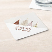 Weihnachtsfeiertag Joyeux Weihnachten Party Chic Untersetzer (angewinkelt)