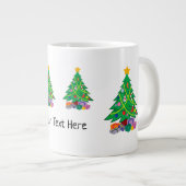 Weihnachtsfeiertag Jumbo-Tasse (Vorderseite Rechts)