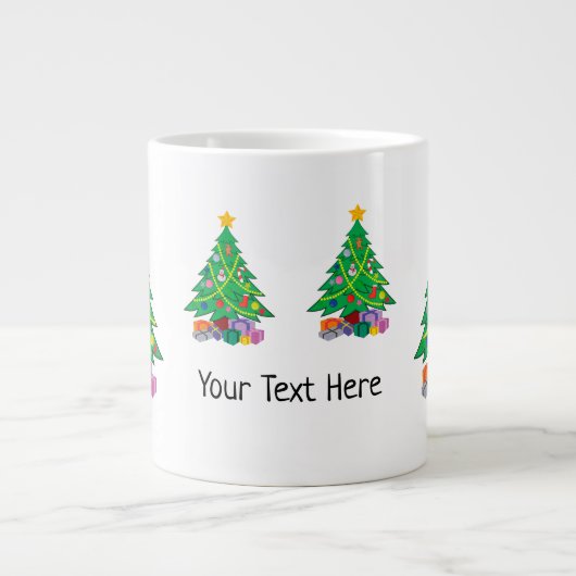Weihnachtsfeiertag Jumbo-Tasse (Vorderseite)