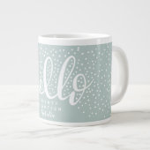 Weihnachtsfeiertag Jumbo-Tasse (Vorderseite Rechts)