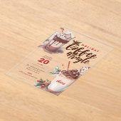 Weihnachtsfeiertag Kaffeepause Feierabend Acryleinladungen (Ablage )