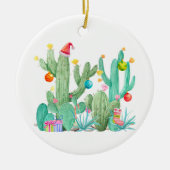 Weihnachtsfeiertag Kakteen Südwestwüste Keramik Ornament (Vorne)