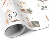 Weihnachtsfeiertag - Kalender Geschenkpapier (Rolleneckpunkt)