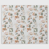 Weihnachtsfeiertag - Kalender-Umschlagpapier Geschenkpapier (Flach)