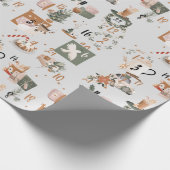 Weihnachtsfeiertag - Kalender-Umschlagpapier Geschenkpapier (Ecke)