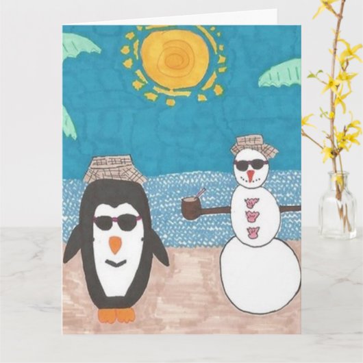 Weihnachtsfeiertag Karte (Gelbe Blume)