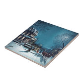 Weihnachtsfeiertag - Keramik Fliese (Seite)