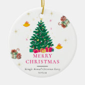 Weihnachtsfeiertag Keramik Ornament (Vorne)