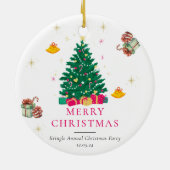 Weihnachtsfeiertag Keramik Ornament (Hinten)