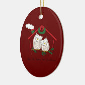 Weihnachtsfeiertag Keramik Ornament (Links)