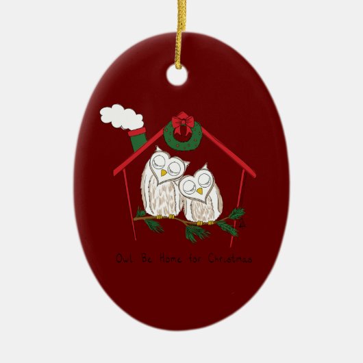 Weihnachtsfeiertag Keramik Ornament (Vorne)