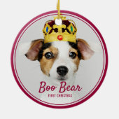 Weihnachtsfeiertag Keramik Ornament (Hinten)