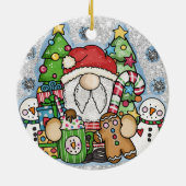 Weihnachtsfeiertag Keramik Ornament (Hinten)