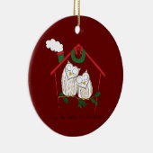 Weihnachtsfeiertag Keramik Ornament (Rechts)