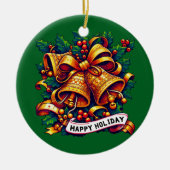 Weihnachtsfeiertag Keramik Ornament (Vorne)