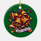 Weihnachtsfeiertag Keramik Ornament (Hinten)