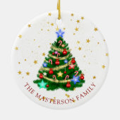 Weihnachtsfeiertag Keramik Ornament (Hinten)