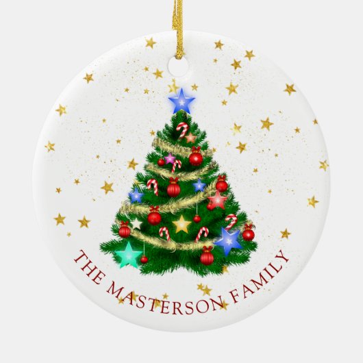 Weihnachtsfeiertag Keramik Ornament (Hinten)