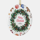 Weihnachtsfeiertag Keramik Ornament (Rechts)