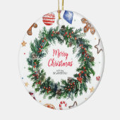Weihnachtsfeiertag Keramik Ornament (Links)
