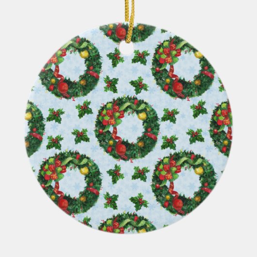 Weihnachtsfeiertag Keramik Ornament (Vorne)