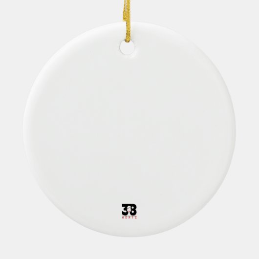 Weihnachtsfeiertag Keramik Ornament (Hinten)