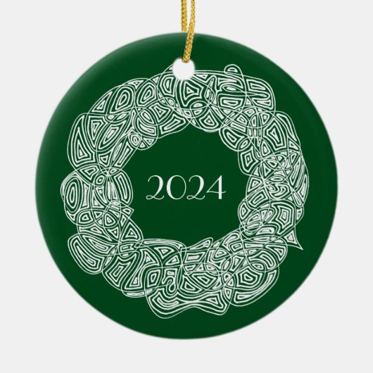 Weihnachtsfeiertag Keramik Ornament (Vorne)
