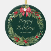 Weihnachtsfeiertag Keramik Ornament (Vorne)