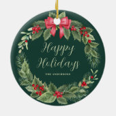 Weihnachtsfeiertag Keramik Ornament (Hinten)