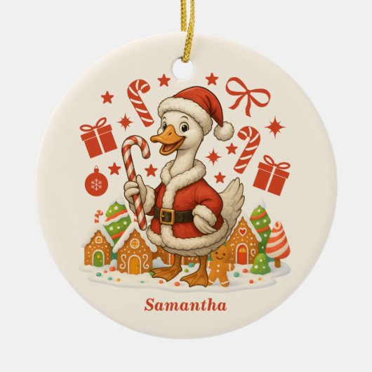 Weihnachtsfeiertag Keramik Ornament (Vorne)
