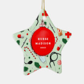 Weihnachtsfeiertag - Keramik Ornament (Rechts)