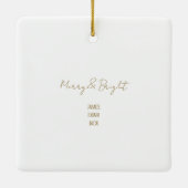 Weihnachtsfeiertag Keramik Ornament (Rückseite)