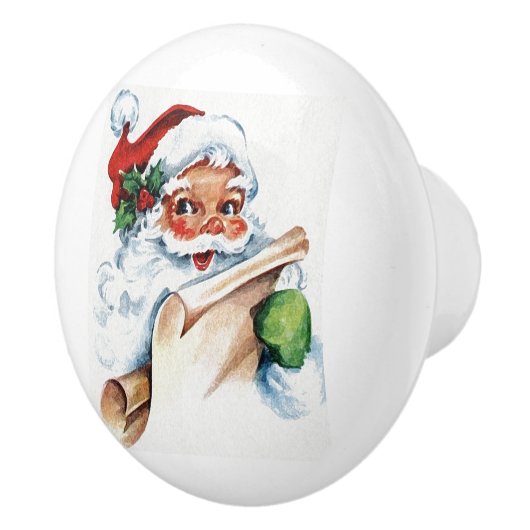 Weihnachtsfeiertag Keramikknauf (Rechts)