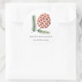 Weihnachtsfeiertag | Kiefernfadenbaum | Aufkleber (Tasche)