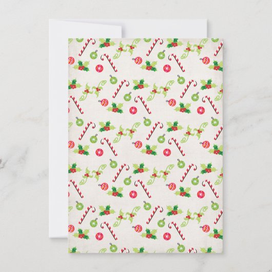 Weihnachtsfeiertag Kinderkind's Party Einladung (Rückseite)